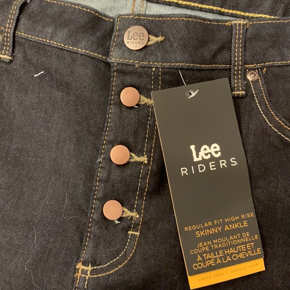 NWT RIDERS BY LEE High Rise Skinny Ankle 3 Button Jeans size 18M - Picture 3 of 13